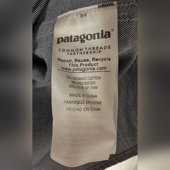 Patagonia Women's Top Tunic Grey Organic Cotton Blend Long Sleeve Size M - Picture 11 of 16